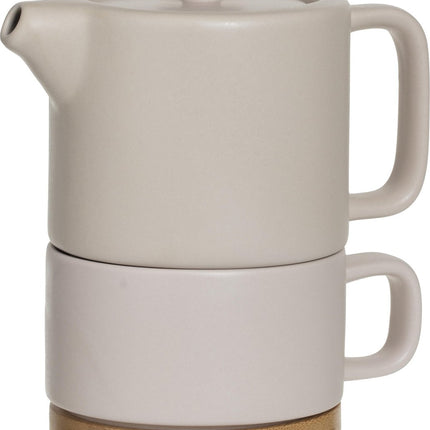 Secret de Gourmet 3 in 1 Theepot + Kopje + Onderzetter Keramiek