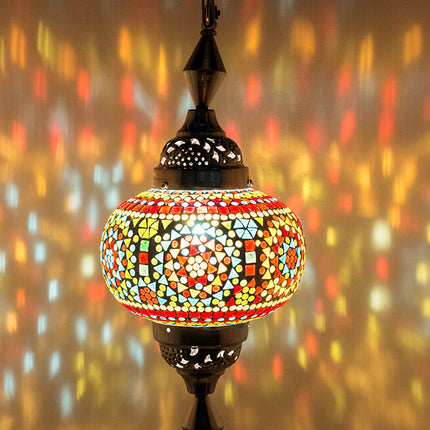 Oosterse lamp mozaïek multicolour classic