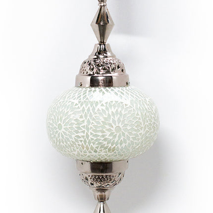 Mozaïek lamp Gaya transparant/ wit