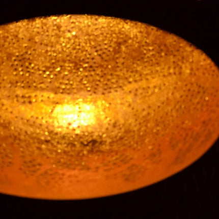 Oosterse filigrain hanglamp druppel wit/goud