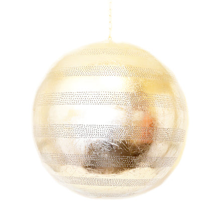 Oosterse hanglamp filigrain stijl - bal – zilver