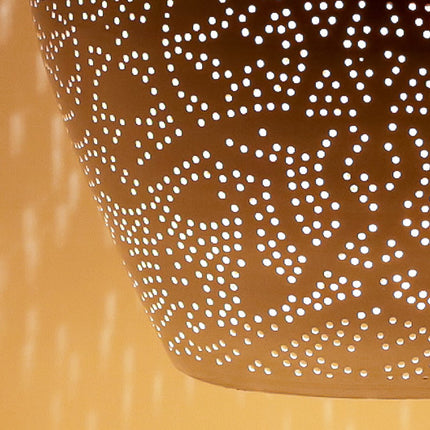 Oriëntaalse hanglamp filigrain stijl - vaas - wit/goud