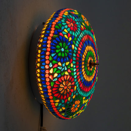 Oosterse mozaïek plafondlamp 26 cm