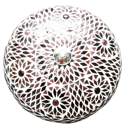 Oosterse mozaïek plafondlamp paars Ø25cm