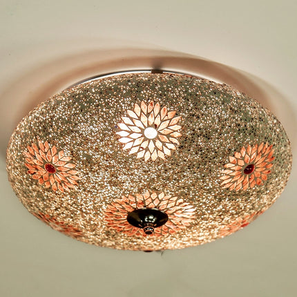 oosterse mozaïek plafondlamp- diameter 38 cm.