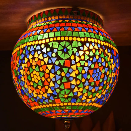 Oosterse mozaïek plafondlamp Ø 25 cm