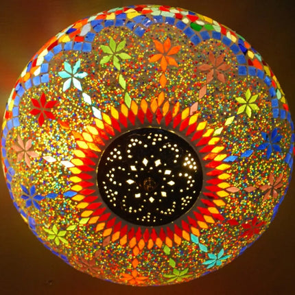 oosterse mozaïek plafonniere - multi colour Ø38 cm