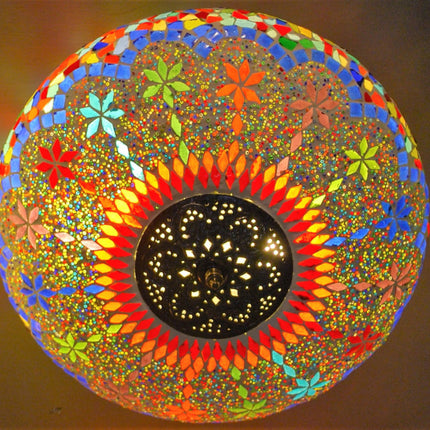 oosterse mozaïek plafonniere - multi colour Ø38 cm