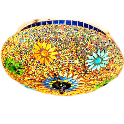 oosterse mozaïek plafonniere - multi colour Ø25 cm