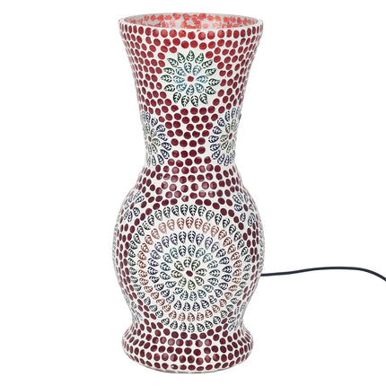 Oosterse mozaïek tafellamp rood 34 cm