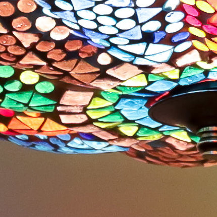 Oosterse plafonniere mozaïek lamp - multi colour