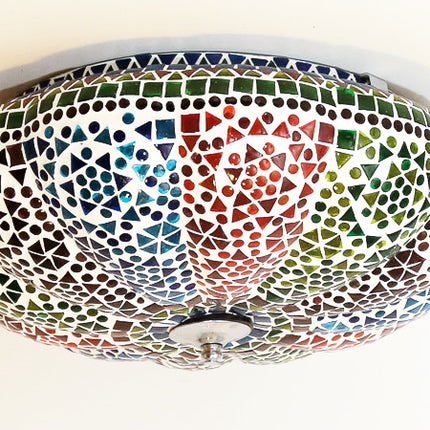 Oosterse plafonniere mozaïek lamp - multi colour