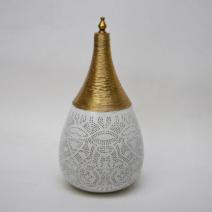 Oosterse hanglamp filigrain stijl-wire wit goud
