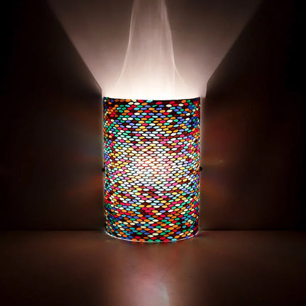Oosterse mozaïek wandlamp cilinder multi-colour