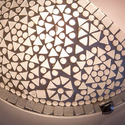 Oosterse wandlamp glasmozaïek halve Maan