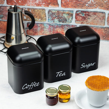 Klausberg - opbergblikken - thee, suiker en koffie