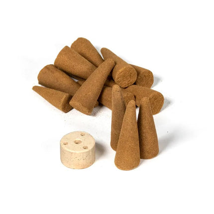 Organic Goodness Jasmijn wierookkegels + houder