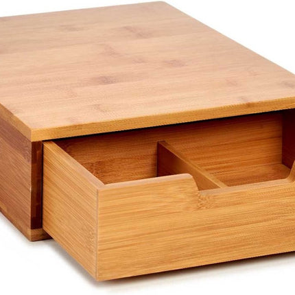 Capsule Organiser Holder Coffee-maker Bamboo (31 x 10 x 30 cm)