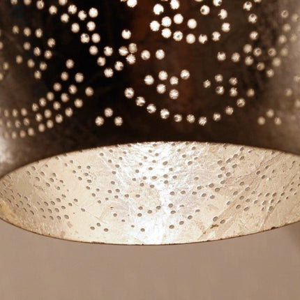 Oriëntaalse hanglamp filigrain stijl - vaas - vintage zilver