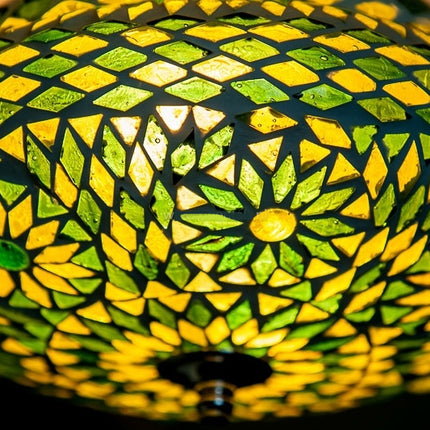 Mozaïek plafonniere groen  Ø  25cm