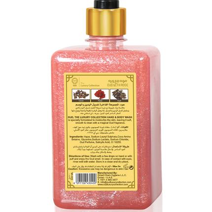 Oudh met Rose Hand & Body Wash 500 ml