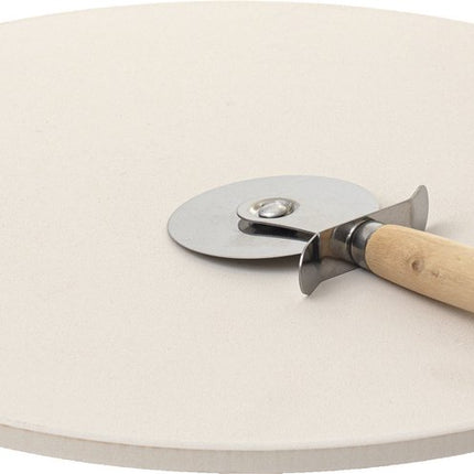 BBQ/oven pizzasteen rond keramiek - 33 cm