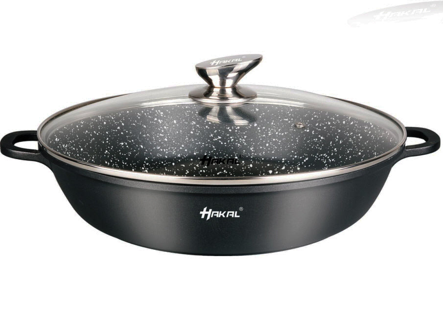Hakal line lage braadpan met deksel – marmercoating, inductie, Ø 28 tot 40 cm – foto 11