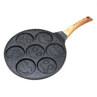 Kinghoff 1667 - Pannenkoekenpan gezichtjes - houten handvat - 26.5 cm