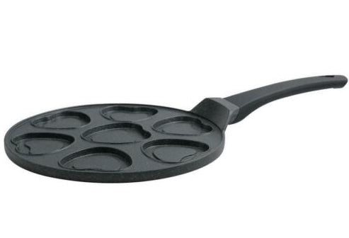 Pancake pan hart vorm 7 hole