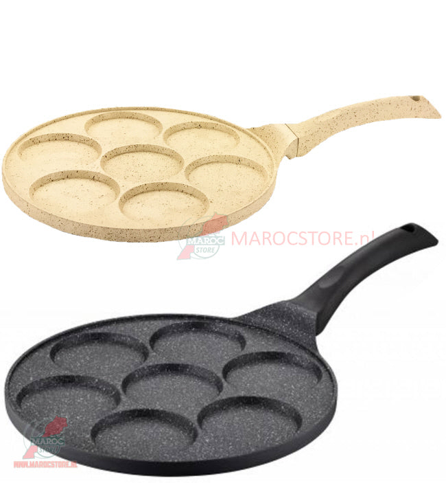 crêpière 7 tasses revêtement marbre antiadhésif