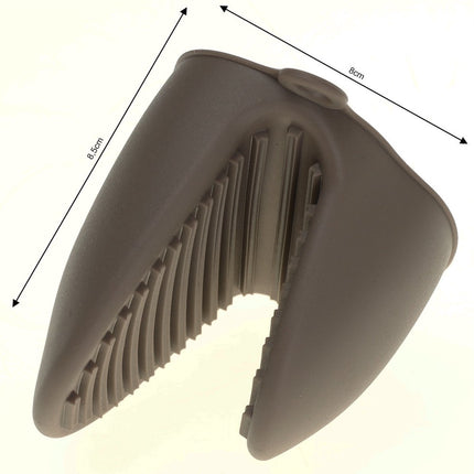 Pannengrijper - Siliconen - grijs - 2 stuks