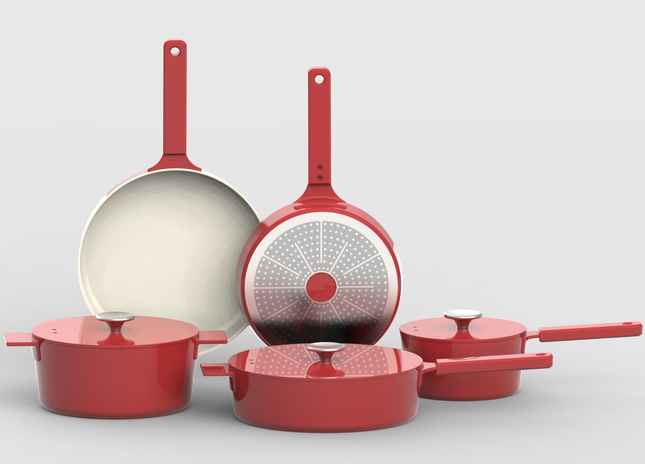 Moderne Pannenset – 4-delig + 3-delig Kookgerei | Robuust & Duurzaam Cast Aluminium Kookgerei