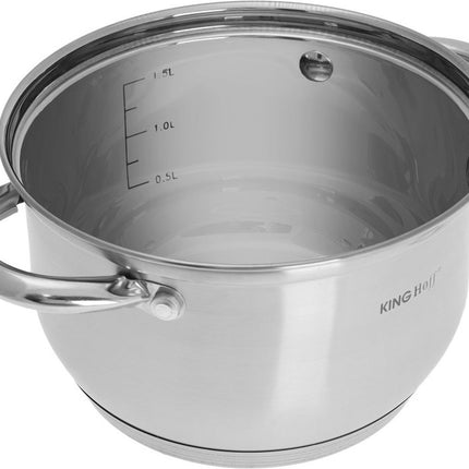 Kinghoff  Pannenset - 10 delig - RVS - Alle warmtebronnen