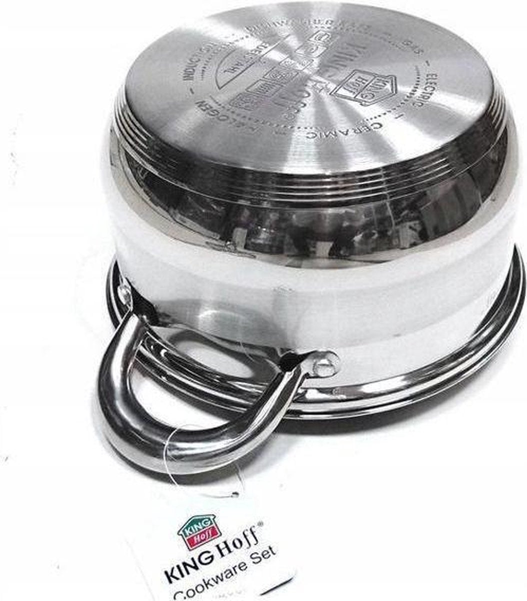 Kinghoff Cookware Set - 10-piece - Stainless Steel