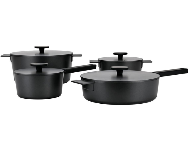 Moderne Pannenset – 4-delig + 3-delig Kookgerei | Robuust & Duurzaam Cast Aluminium Kookgerei