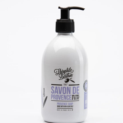 Douchegel uit de Provence  80% olijfolie. Lavendelgeur. 500 ml