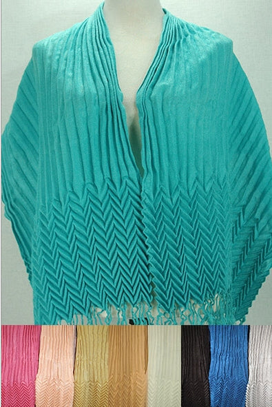 Châle en Pashmina froissé