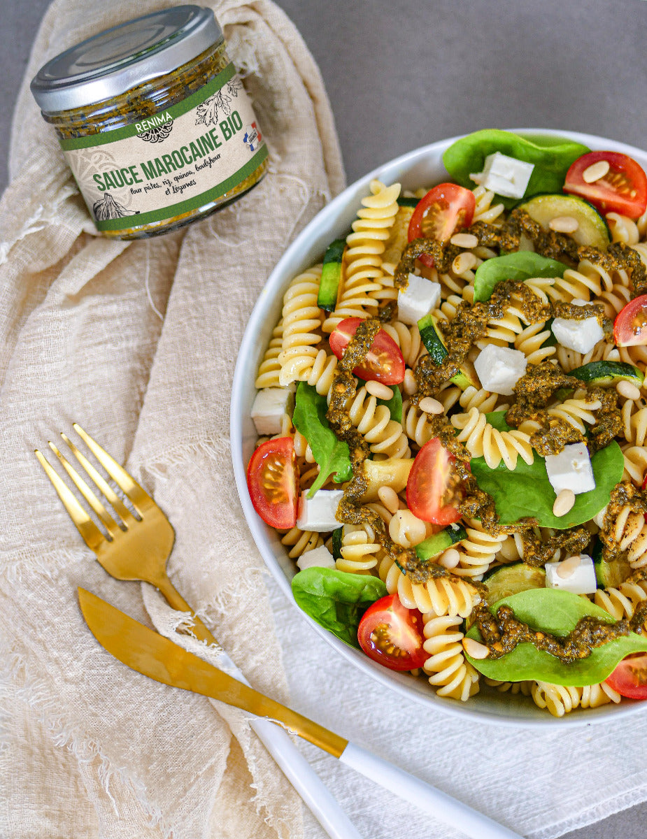 Marinade chermoula marocaine biologique pour la viande et le poisson