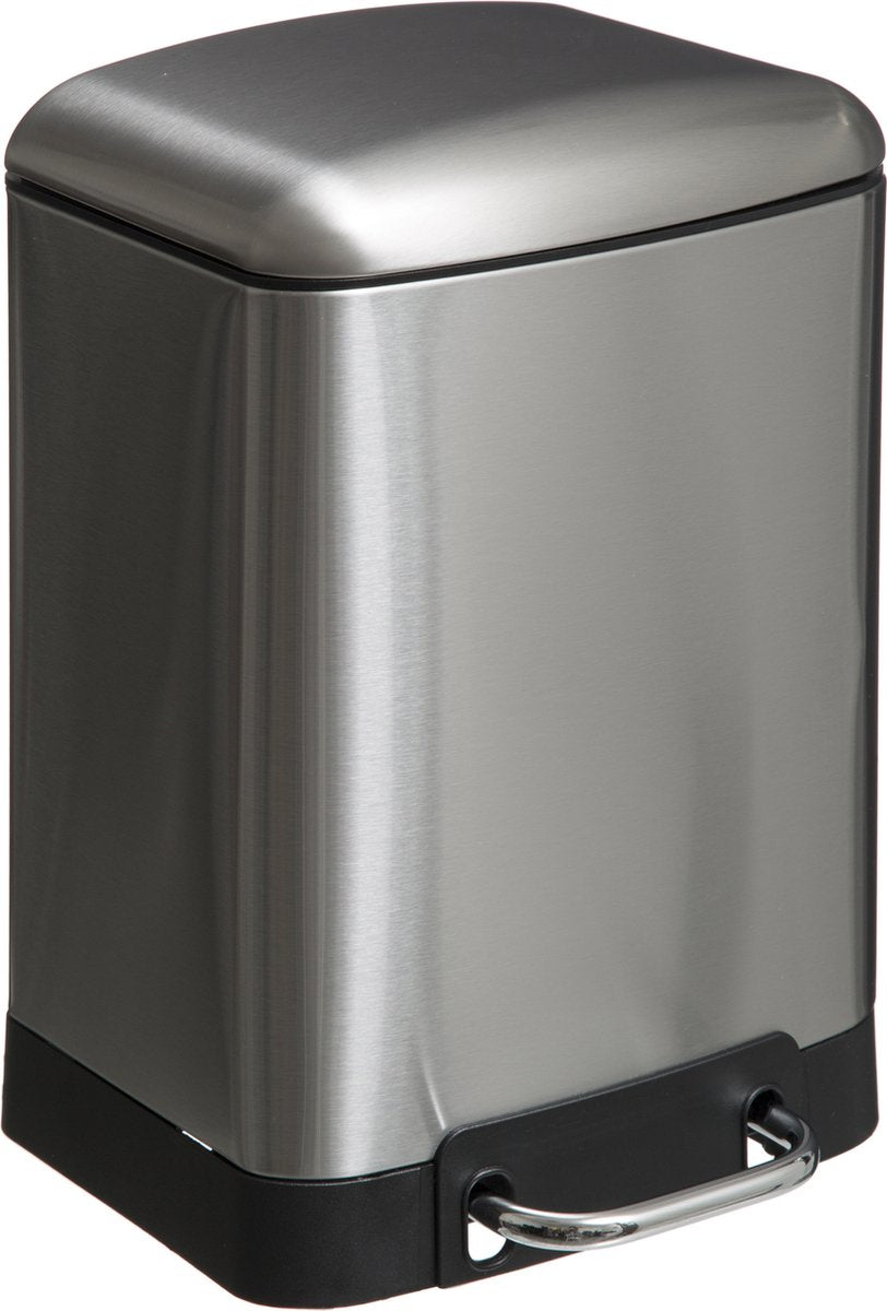5Five pedaalemmer Ariane 6 liter – prullenbak van RVS met soft-close deksel – foto 3