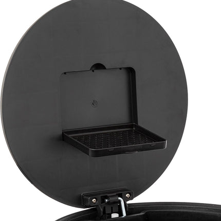 5Five Prullenbak/pedaalemmer Delta - titanium - metaal - 30 liter - 39 x 33 x 62 cm - keuken afvalbak