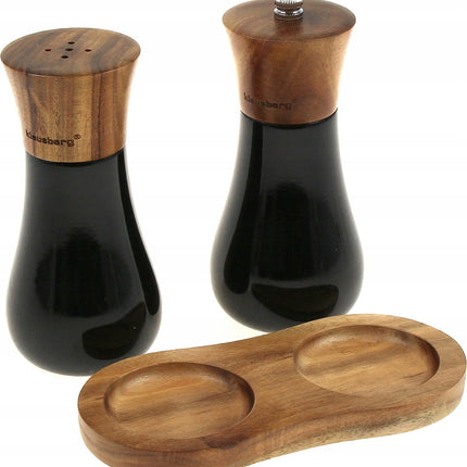 Klausberg - Peper en zout molen - zwart - 13 cm hoog