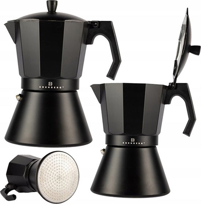 Edënbërg Black Line - Percolator - Koffiemaker 12 kops - Espresso Maker 400 ML