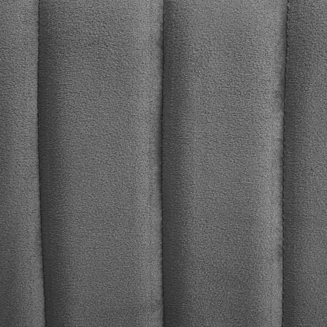 Poef 6 hoeken velvet grijs 52x48x30 cm