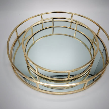Spiegeldienblad rond