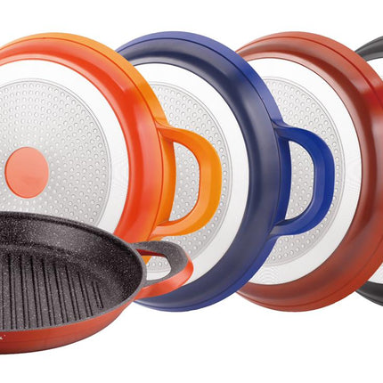 Hakal Non-stick gegoten aluminium Grillpan 32 cm