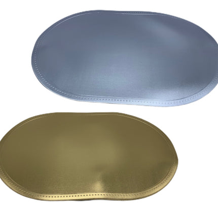 Placemat ovaal PU leer