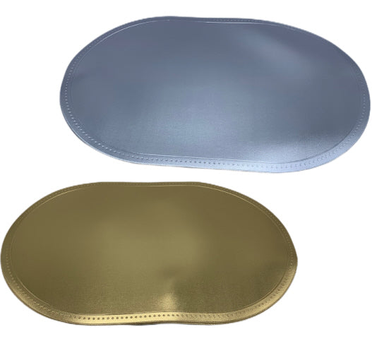 Placemat ovaal PU leer