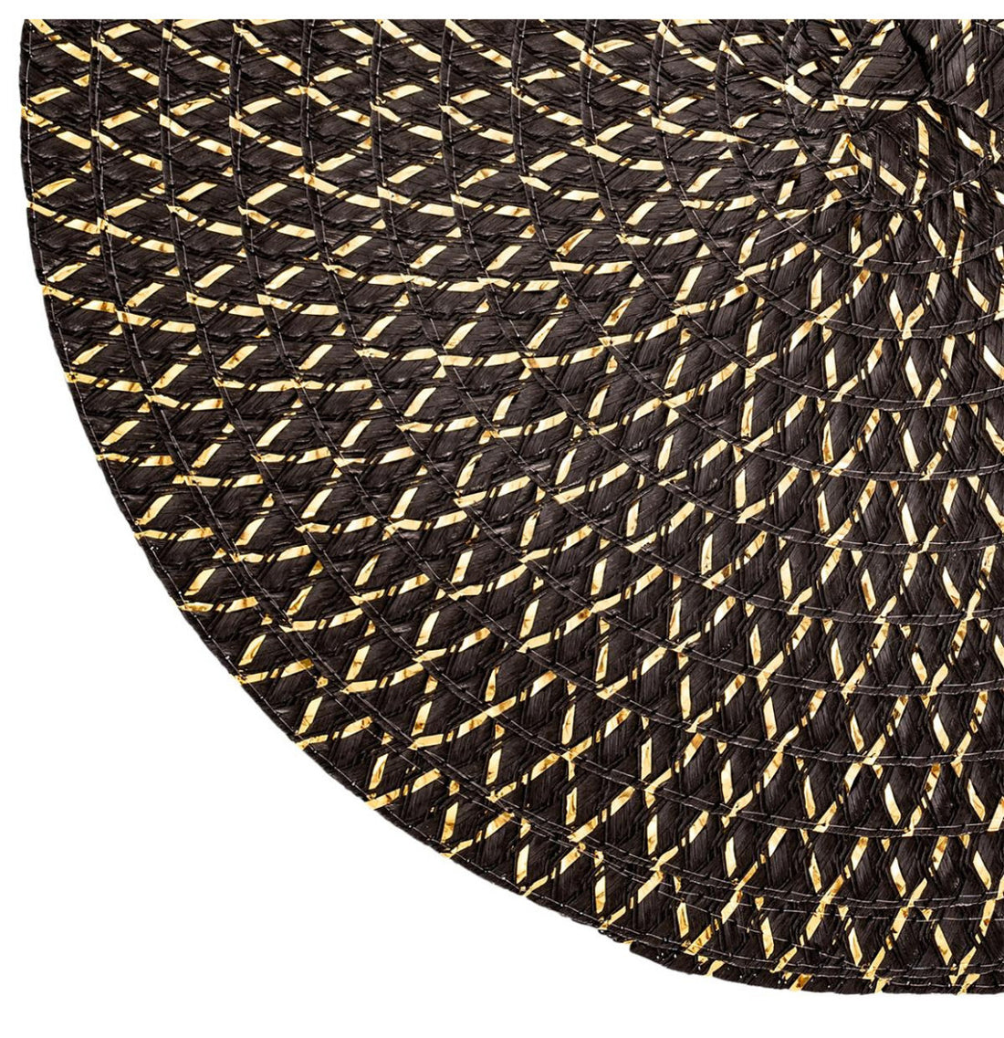 Placemat Round BLACK