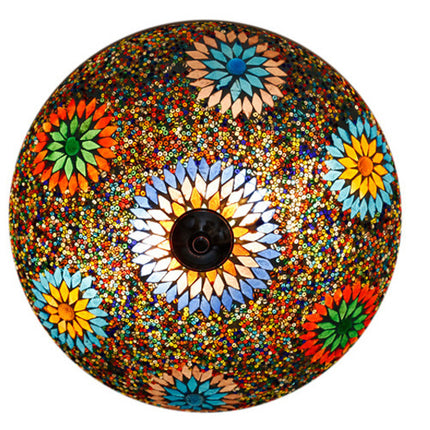 Oosterse plafonnière mozaïek - multi colour turkish design met kralen