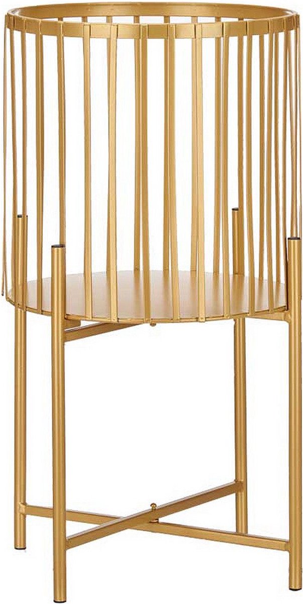 Set van 2 gouden Plantenbakken - Bloempot - Plantentafel